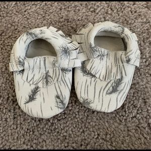 Leather baby moccasins